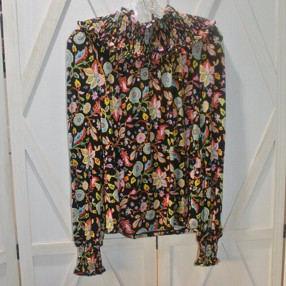 Boden Smocked Neck Jersey Top - Picture 5 of 9